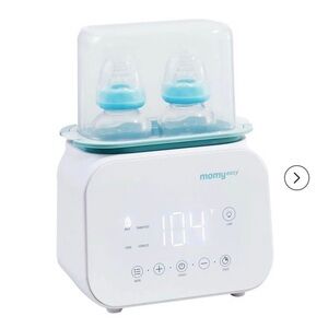 White and Light Blue Baby Bottle Sterilizer & Warmer